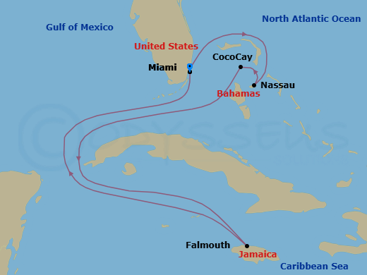 Itinerary map