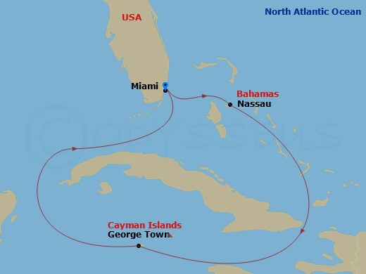 Itinerary map