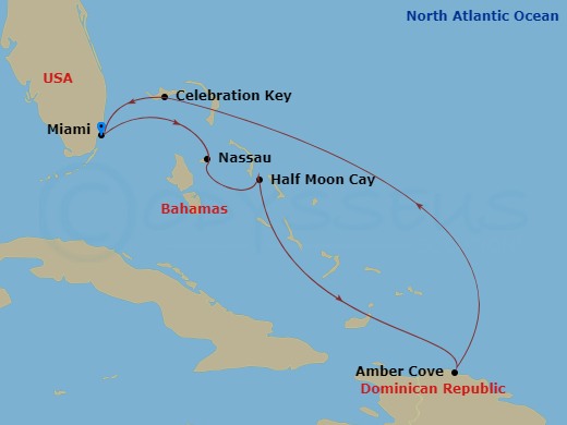 Itinerary map