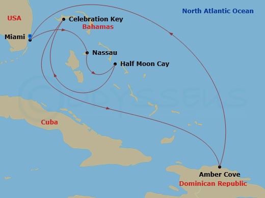 Itinerary map