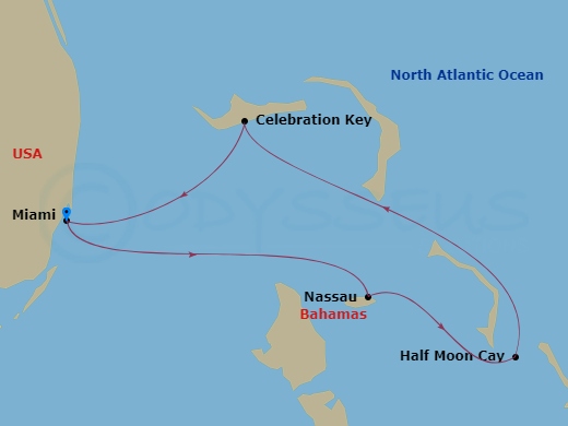 Itinerary map