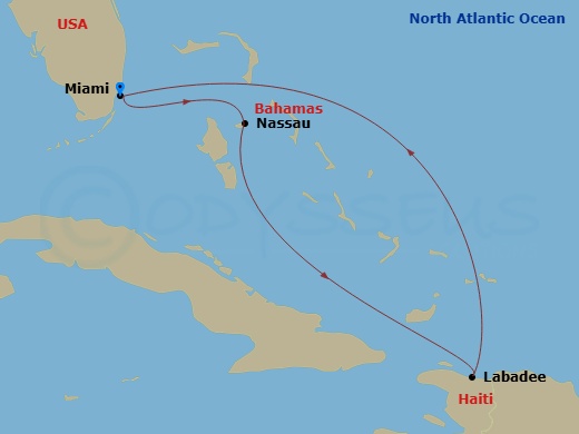 Itinerary map