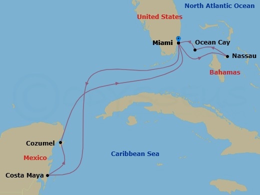 Itinerary map