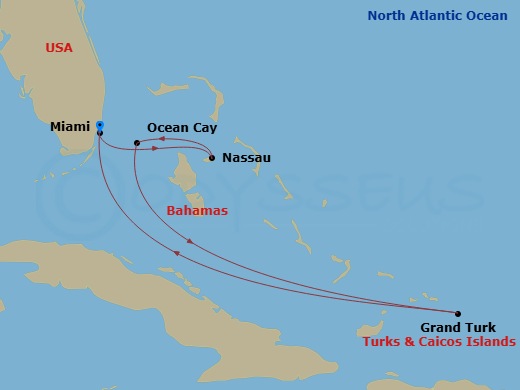 Itinerary map