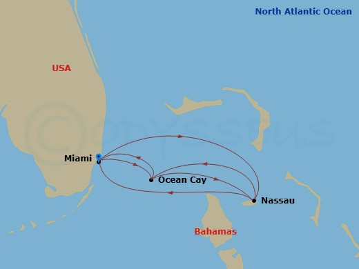 Itinerary map