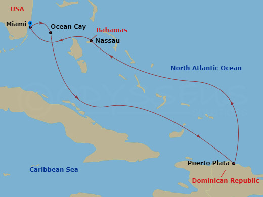 Itinerary map