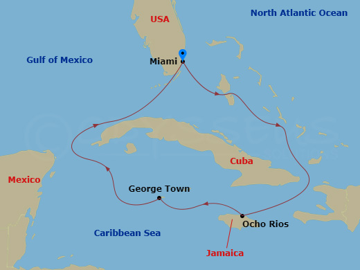 Itinerary map
