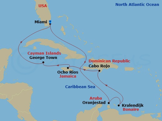 Itinerary map