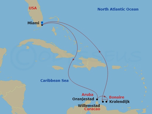 Itinerary map