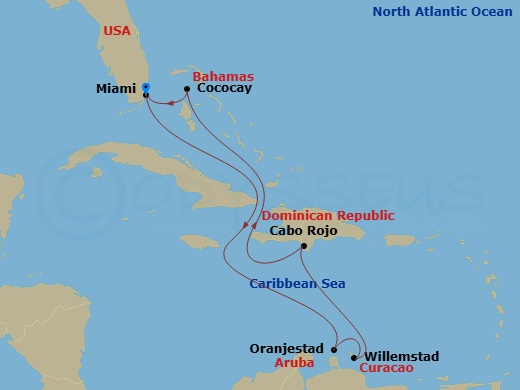 Itinerary map