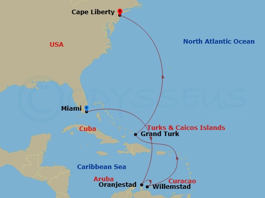 Itinerary map