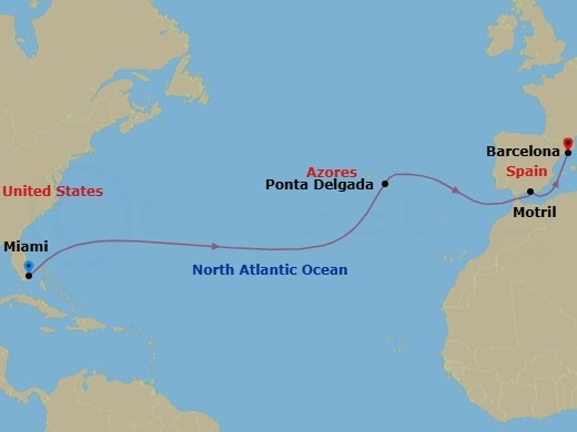 Itinerary map