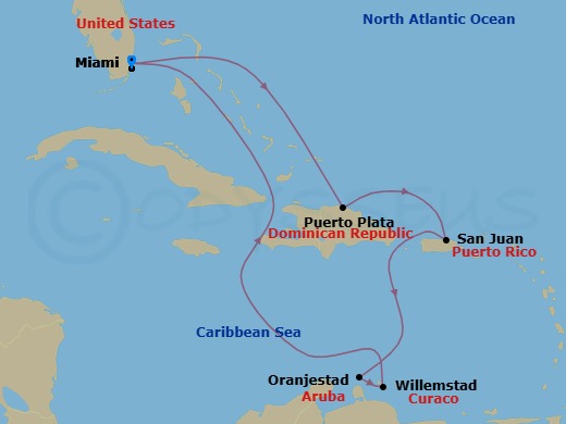 Itinerary map