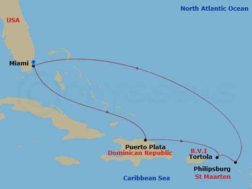 Itinerary map
