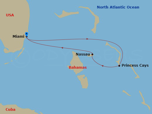 Itinerary map