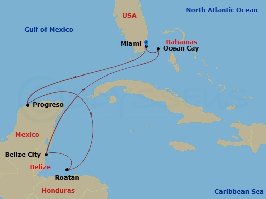 Itinerary map