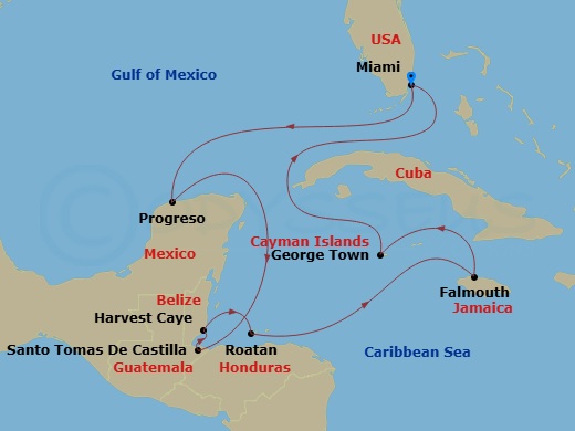Itinerary map