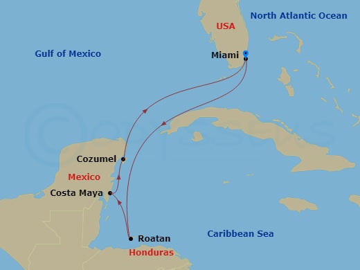 Itinerary map