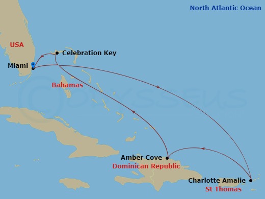 Itinerary map