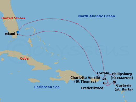 Itinerary map