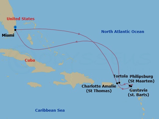 Itinerary map