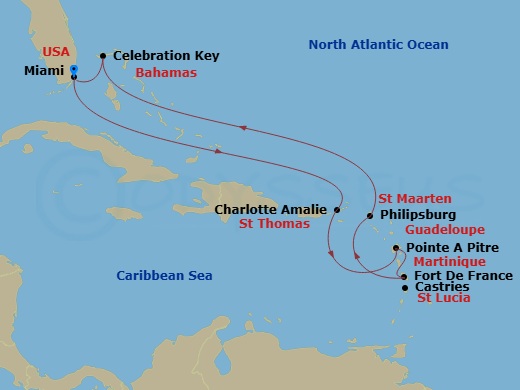 Itinerary map