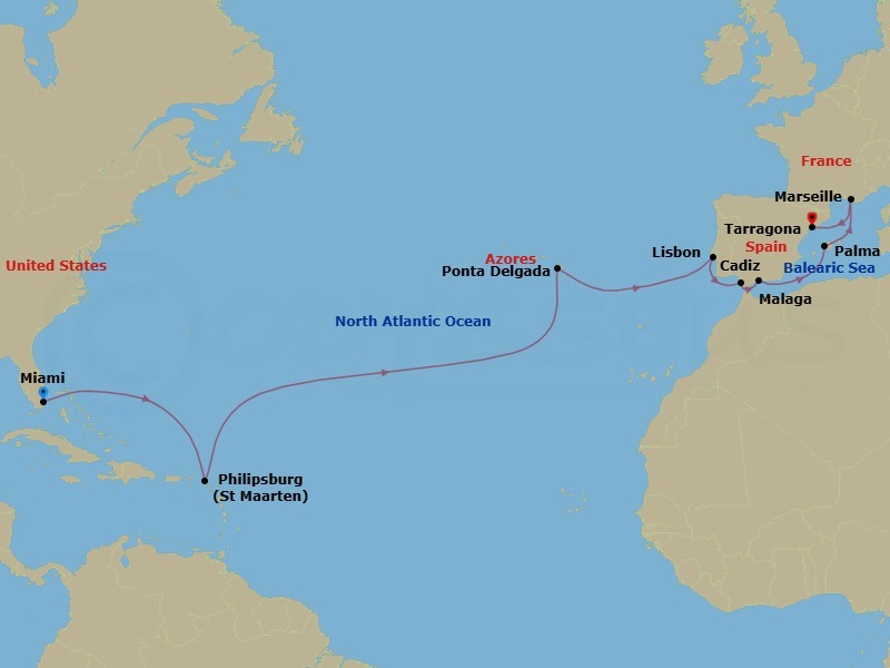 Itinerary map