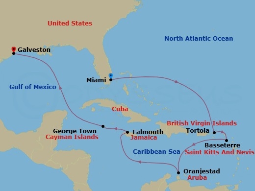 Itinerary map