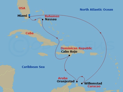 Itinerary map