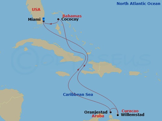 Itinerary map