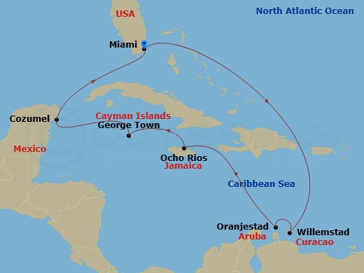 Itinerary map
