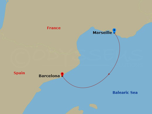 Itinerary map