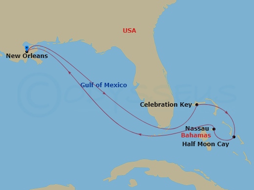 Itinerary map