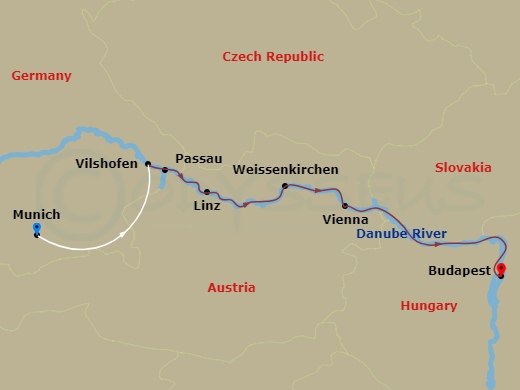 Itinerary map
