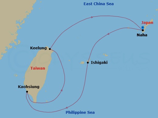 Itinerary map