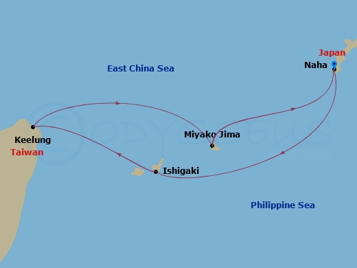 Itinerary map