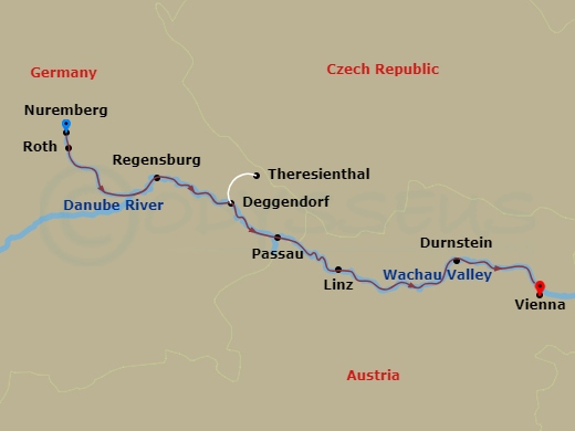 Itinerary map