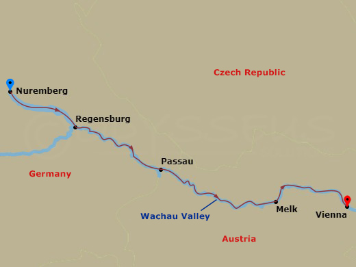 Itinerary map