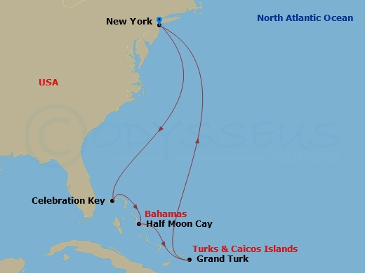 Itinerary map