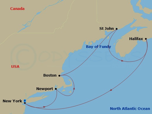 Itinerary map