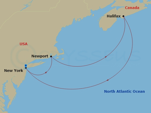Itinerary map