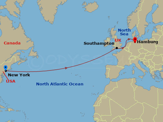 Itinerary map