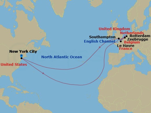 Itinerary map