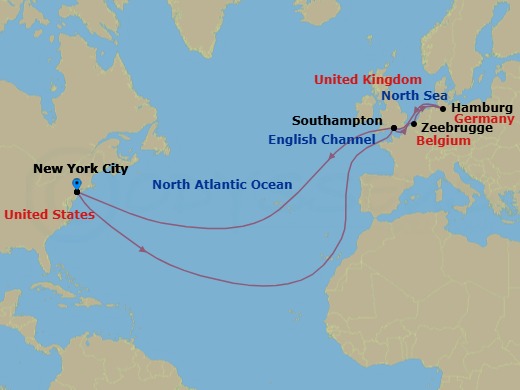 Itinerary map
