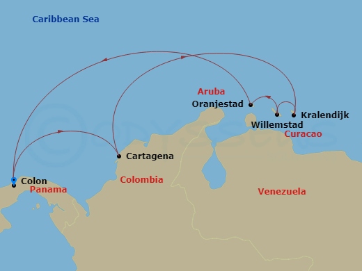 Itinerary map
