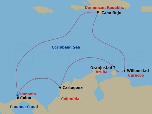 Itinerary map