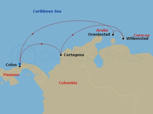 Itinerary map