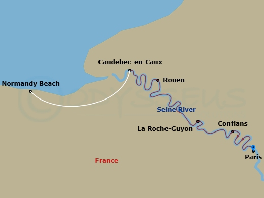 Itinerary map