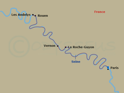 Itinerary map