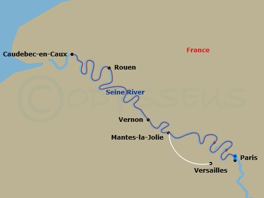 Itinerary map